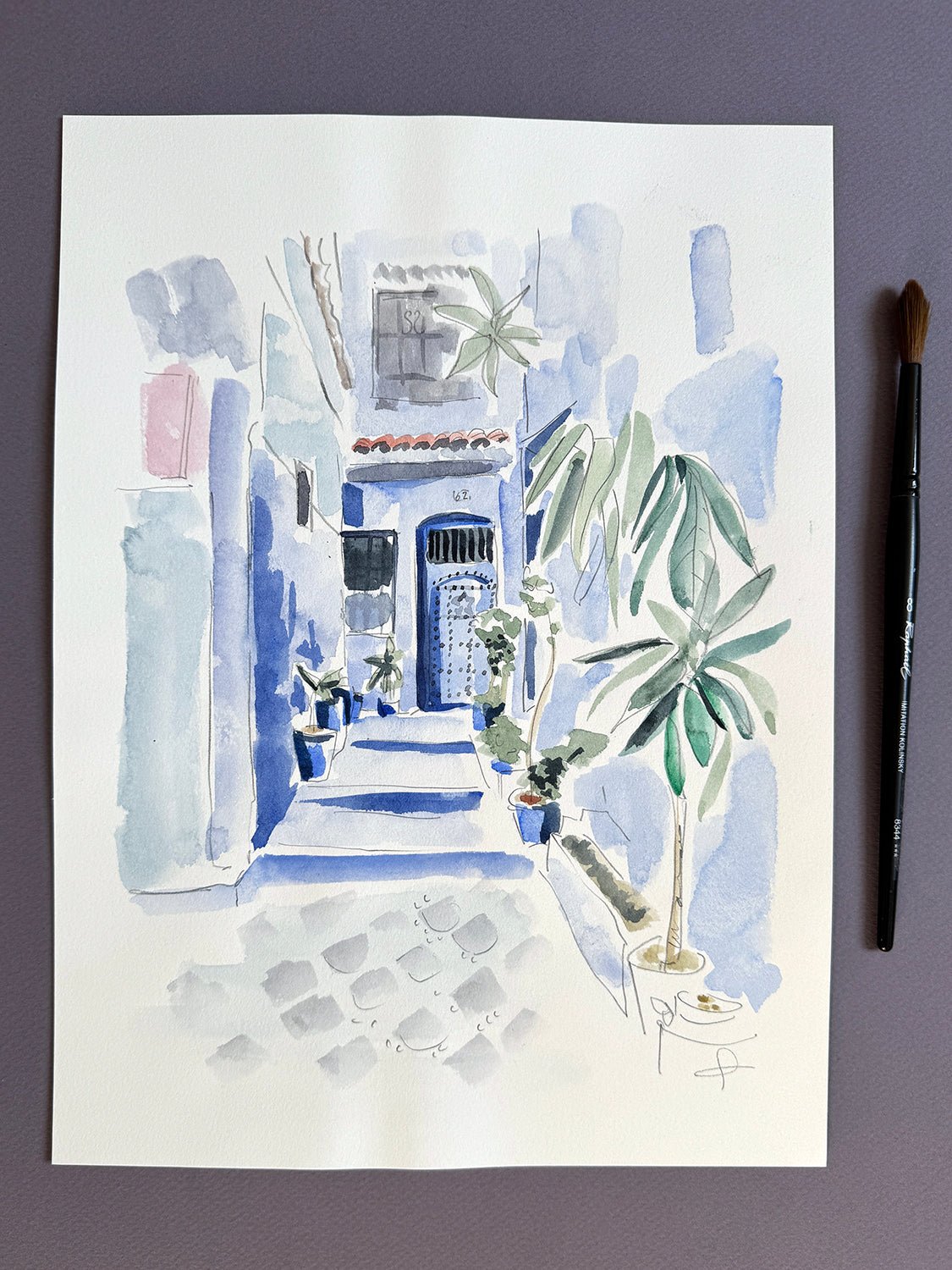 Blue door