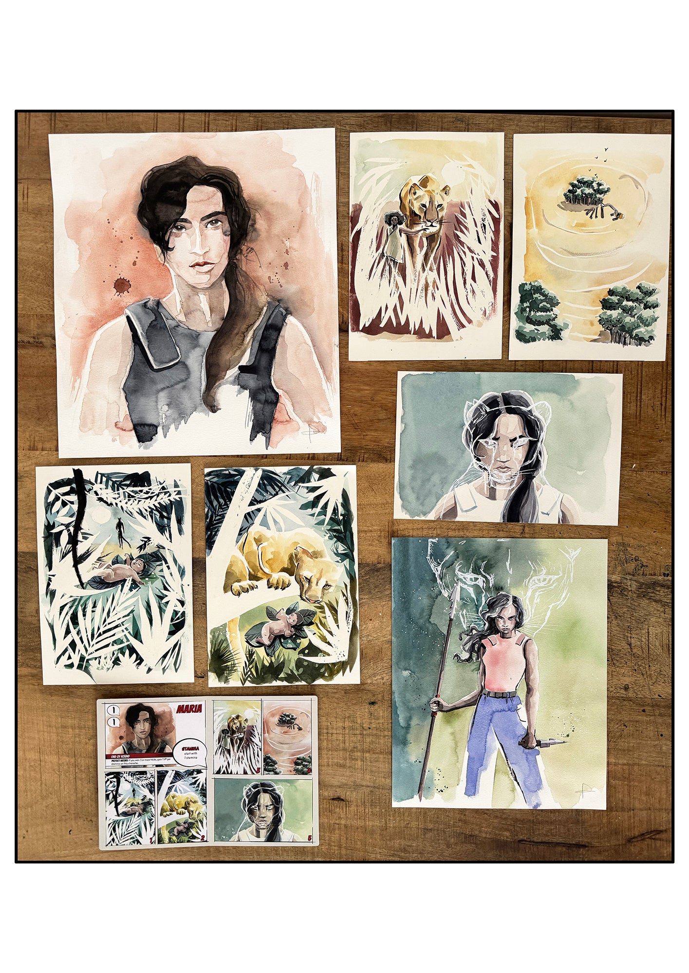 Maria Story Set - Original paintings