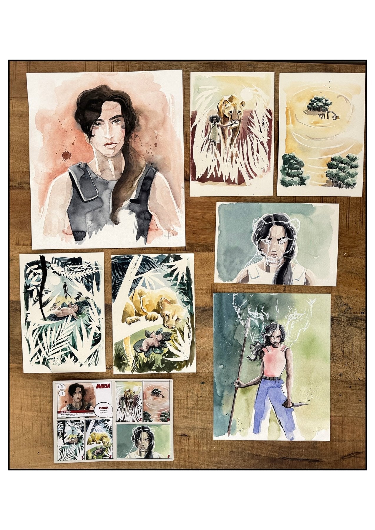 Maria Story Set - Original paintings