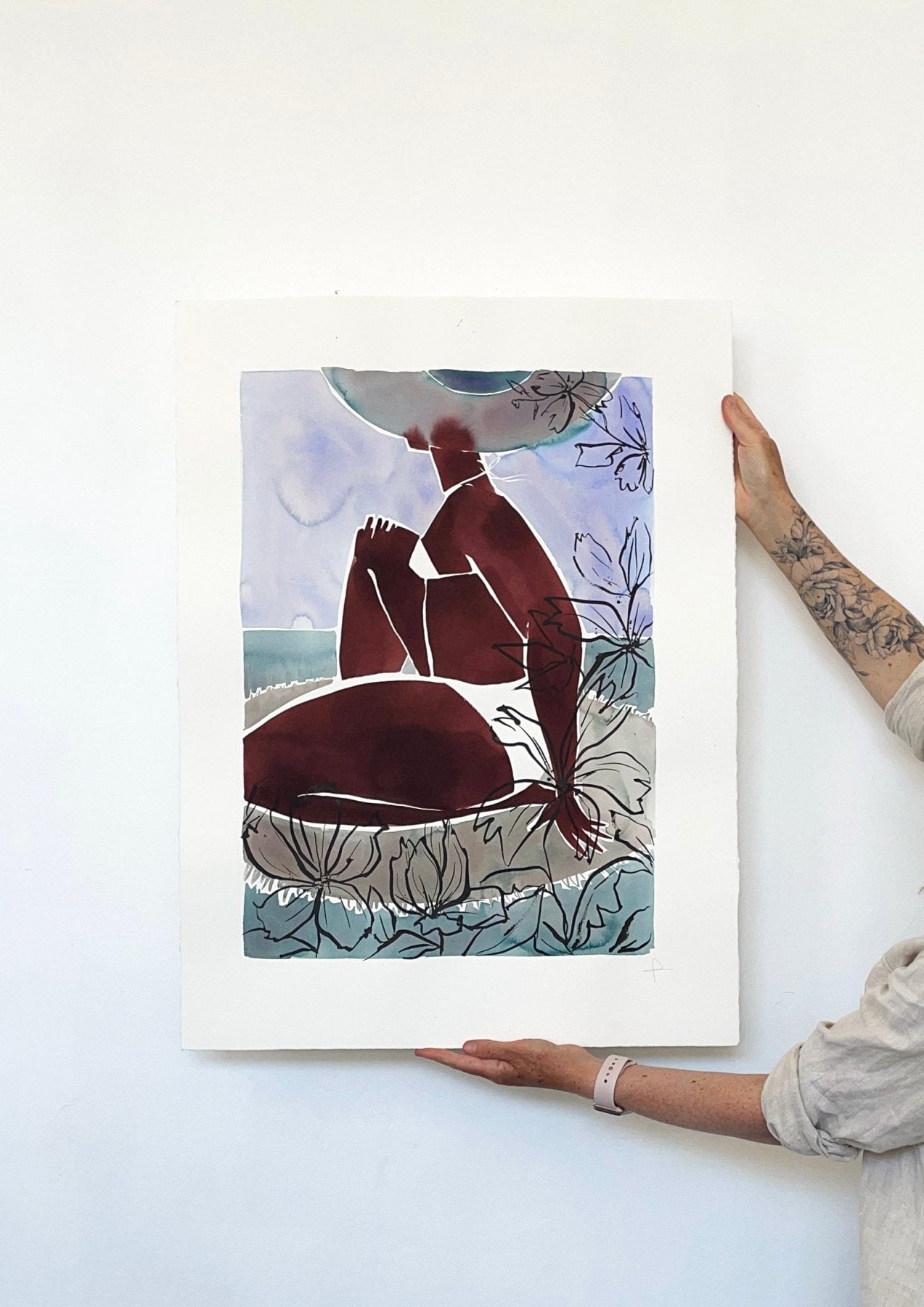 Poe-Black leaves-Large