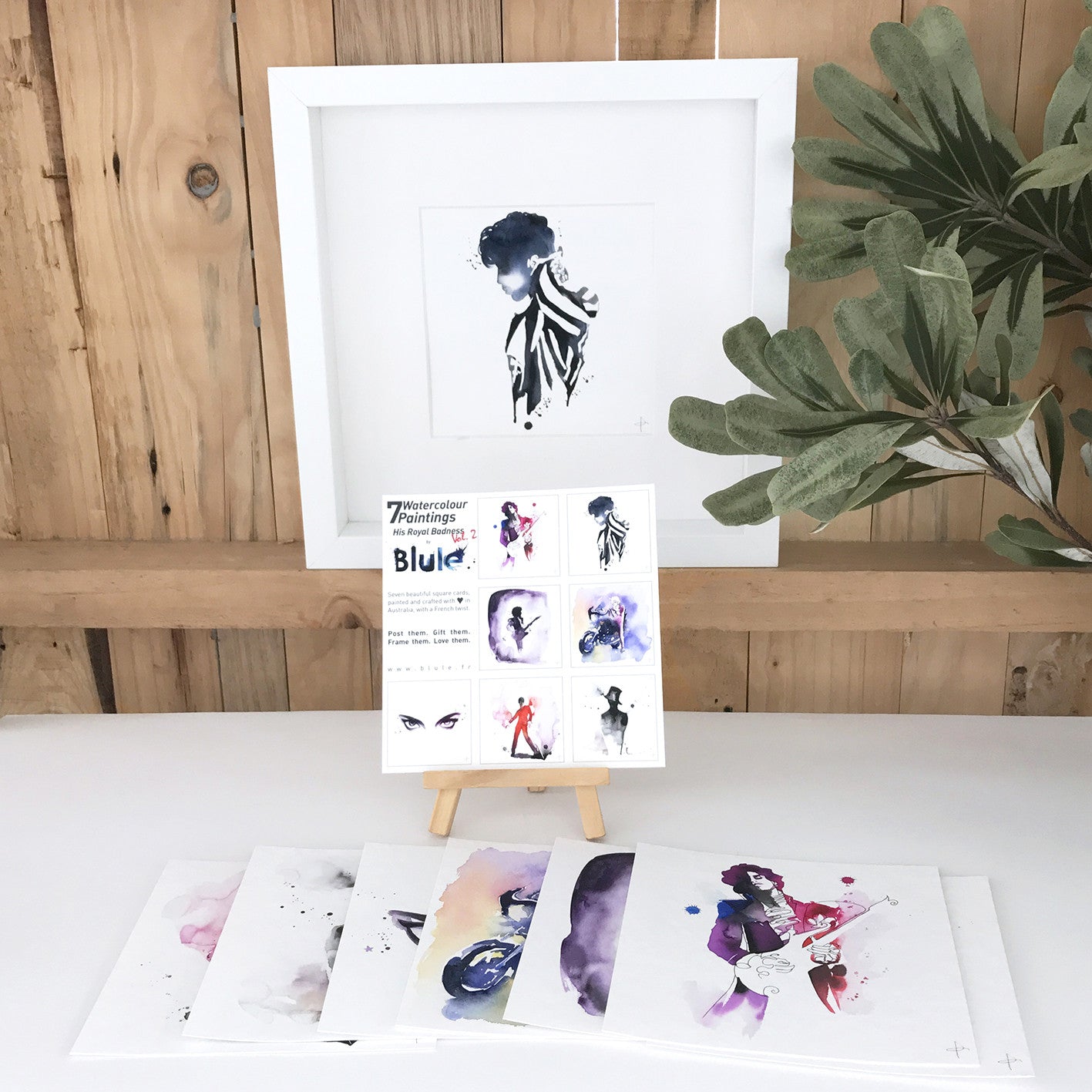 7 Watercolour Cards Paintings "His Royal Badness, Vol.2"