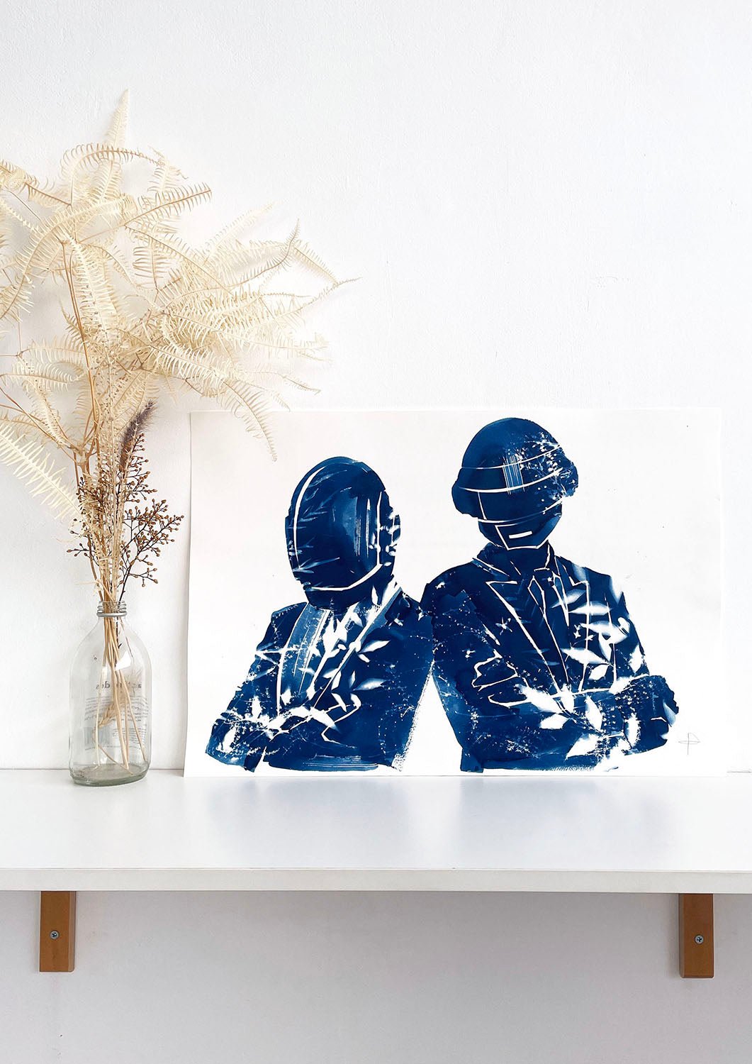 Daft Punk-cyanotype