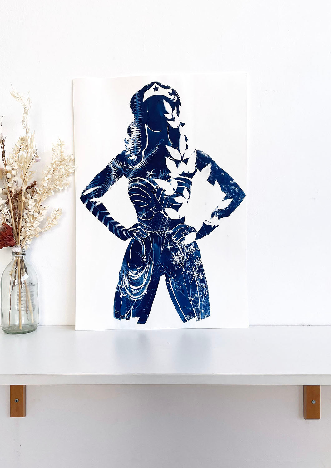 Diana Prince-cyanotype