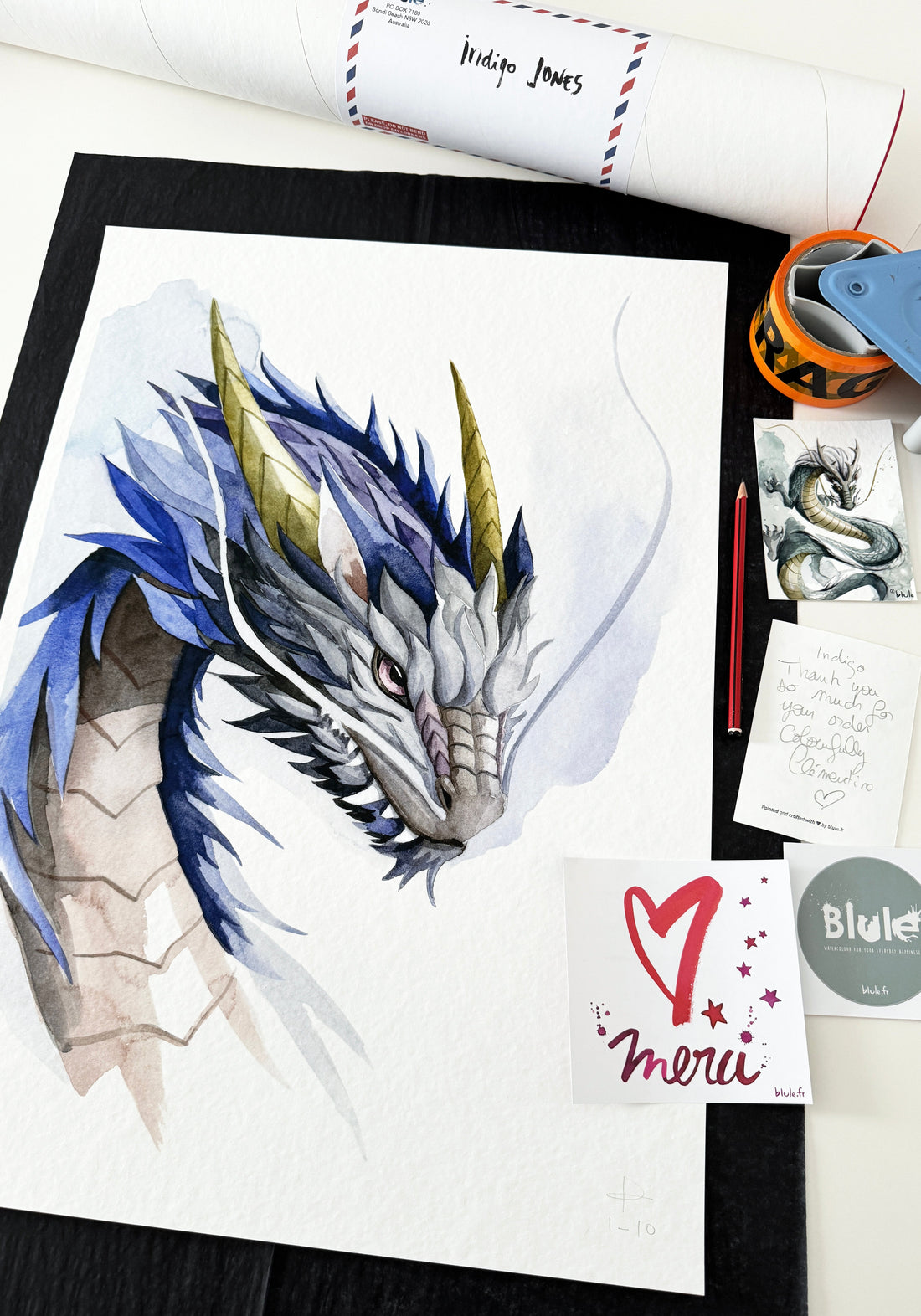 Your Limited Edition print: the little journey from my studio to your wall ✨