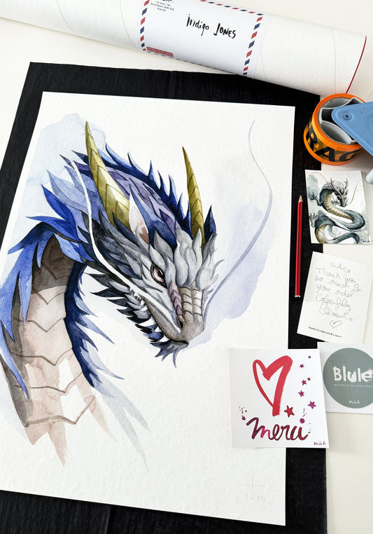 Your Limited Edition print: the little journey from my studio to your wall ✨