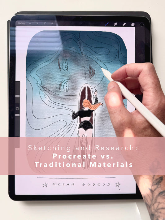 Working with Traditional Materials to Procreate: How It Changed My Routine