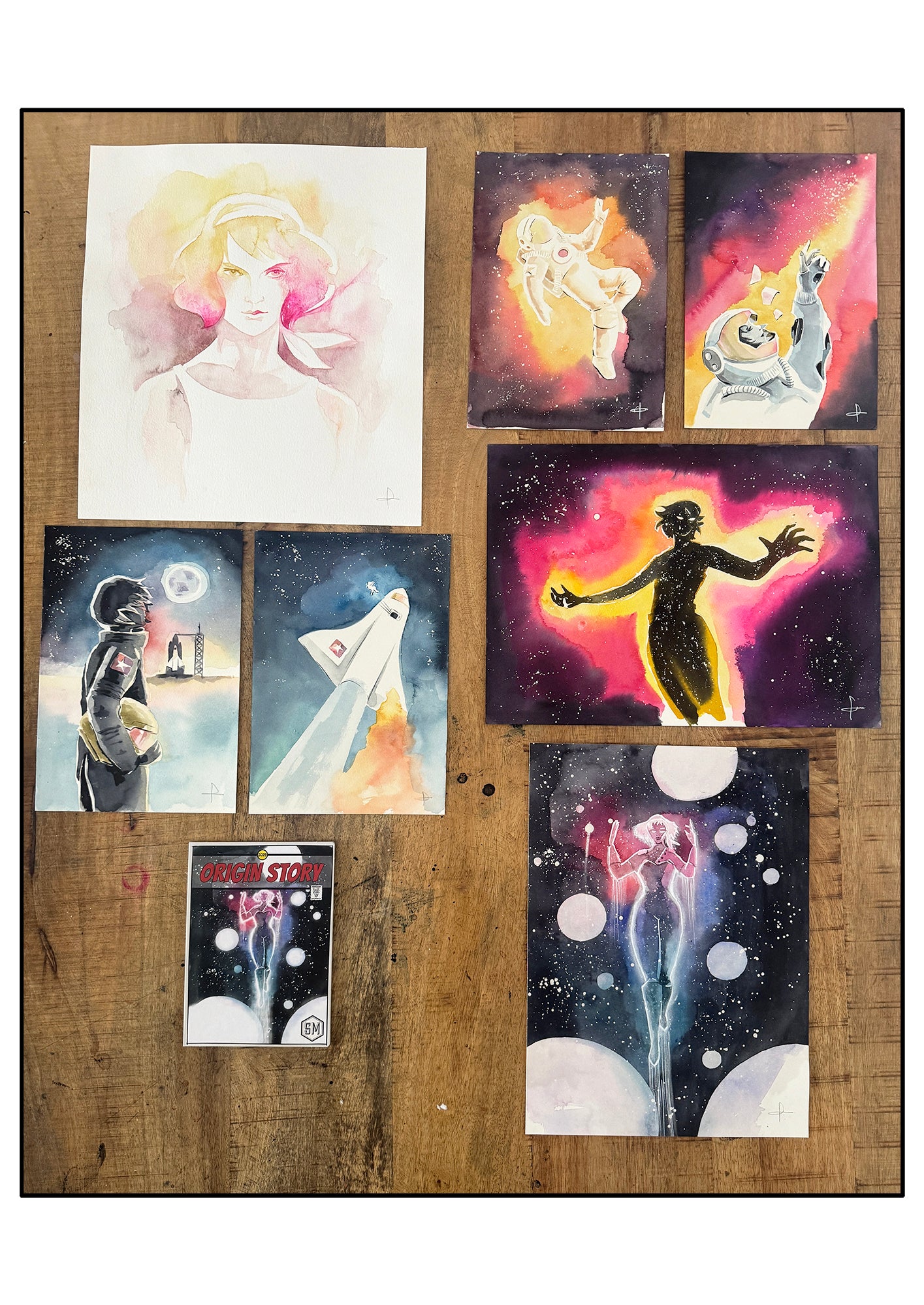 Sylvia Story Set - Original paintings